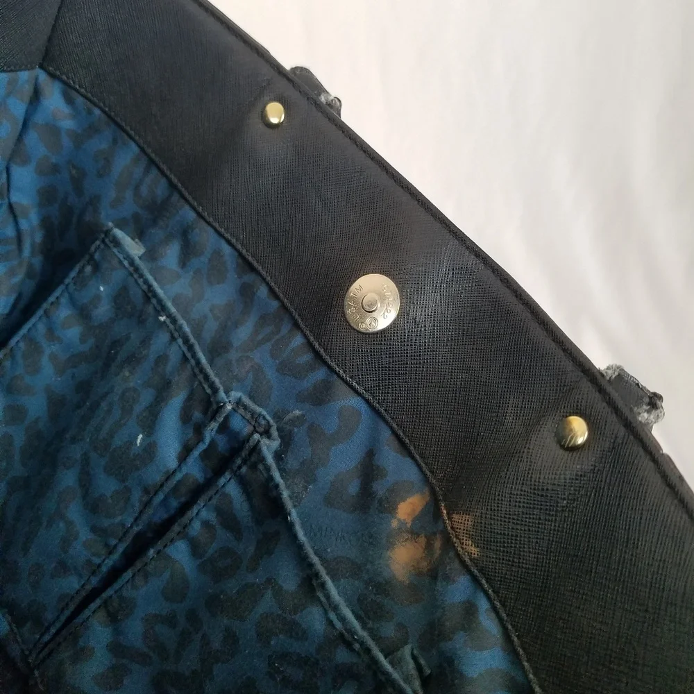 Rebecca Minkoff black large square‎ leather bag
